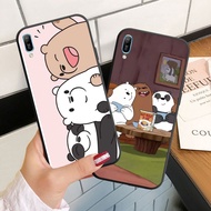 Case For Huawei Y5 Y6 Pro Prime 2018 2019 Y5P Y6P Y6II Silicoen Phone Case Soft Cover Three naked bears 3