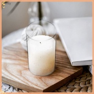 🏠 3pcs Elegant Glass Candle Holder Cover Lamp Tube Glass Shades