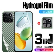 3in1 Soft Hydrogel Film For Honor 200 Smart X7C 5G 4G 2025 Carbon Back Film For HonorX7C 200Smart Sc