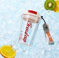 【LIFE OS】400ML Portable Simple Transparent Water Bottle Without Straw Water Bottle Without Straw Ins
