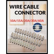 PVC Wire Connector Cable Connector Terminal Block 12 Position Barrier Wire connector 10A 15A 20A 30A