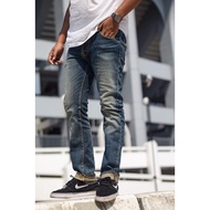 💯 JEANS PINION FADED 15oz Slim fit & straight cutting heavy denim #denim 74 15oz #denim khen #denim 