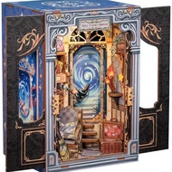 Cutefun Book Nook Kit, DIY Miniature House Kit for Teens, Book Nook Kits for Adults,