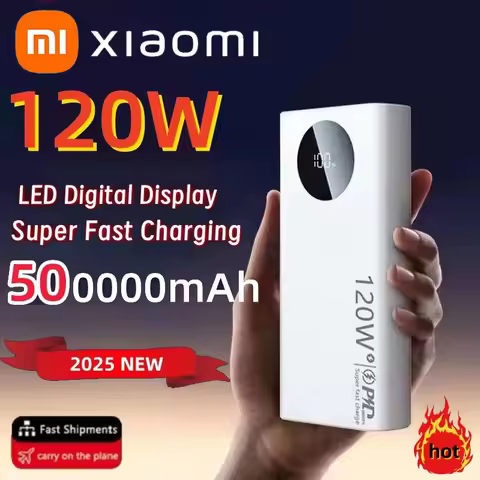 Xiaomi 120W 500000mAh High-Capacity Power Bank β Professional-Grade Fast Charging Solution for iPhon