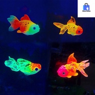Artificial Goldfish Aquarium Decoration Glow In Dark Floating | Hiasan Akuarium Ikan Plastik