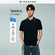 GIORDANO Men Polo Shirt Warm Weather Polo Shirt Moderate Thickness Polo Shirt Slight Elasticity Polo
