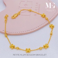 Merlin Goldsmith 22K 916 Gold Petite Plum Blossom Bracelet