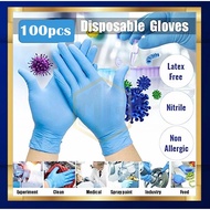 Nitrile Gloves S/M/L/XL Disposable Latex Free Case Count Bulk Nitrile Vinyl Glove Powder Free Blue Blend Synthetic Glove