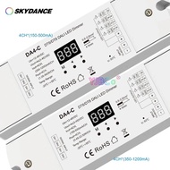 Skydance DT6/DT8 4CH CC DALI LED Dimmer 150-500mA or 350-1200mA 12-48VDC DA4-C with digital display 