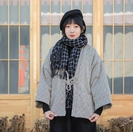半纏式日式和服 羽織道袍外套/棉服 無性別穿搭