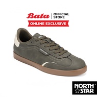 Online Exclusive Bata บาจา North Star รองเท้าผ้าใบสนีคเกอร์ แบบผูกเชือก สำหรับผู้ชาย รุ่น STRIKER สี