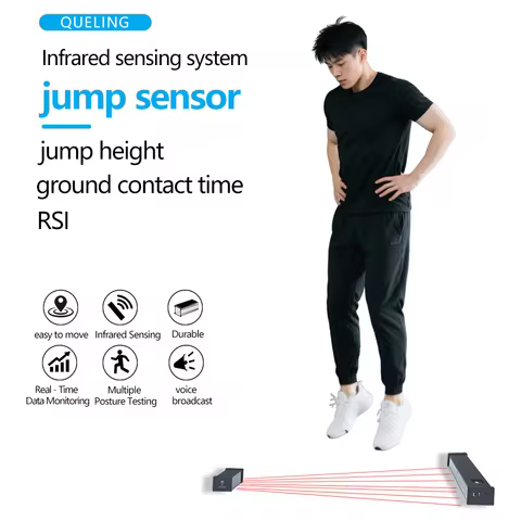 QUELING Jump Sensor Light Blanket Tester Real time Data Monitoring Force RSI Ground Contact Time Mea
