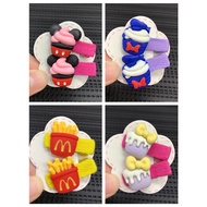 Stok 1 Pair Cute Cupcake French fries hair clip