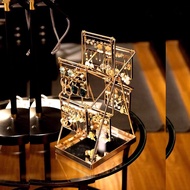 Beauty 2u Vintage Nordic Jewelry Display Stand Ferris Wheel Shape Earrings Necklaces Makeup Storage 