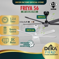 DEKA FIERO Fan FIERO FREYA 56 Inch 5 Blades 24 Speed DC Motor With Remote Control Ceiling Fan Kipas 