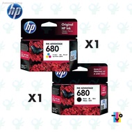 ✚HP 680 ORIGINAL BLACK &amp; TRI COLOUR INK CARTRIDGE (COMBO SET)