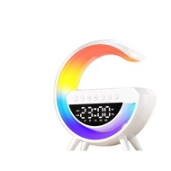 Hot-selling 3401mini Bluetooth Speaker Wireless Charging Alarm Clock Ambient Light Multifunctional B