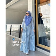 RANA LINE DRESS (STRIPE DRESS / DRESS ONLY) BY AURORA HIJAB RANA AURORA DRESS/ RANA AURORA DRESS/ RA