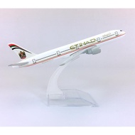 Etihad Airplane Model 16cm