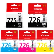 Canon PGI-725BK CLI-726 Black Cyan Magenta Yellow (Genuine) CLI-726BK CLI-726C CLI-726M CLI-726Y 726