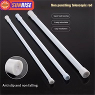 Telescopic Rod Door Curtain Pole Multifunctional Punch-free Shower Curtain Rod Curtain Rod Closet Support Rod EAU7