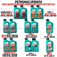 1L PETRONAS Sprinta F100 F300 F700 F900 4T Racing Ester A700 A900 T300 T500 2T Engine Oil Minyak Hit