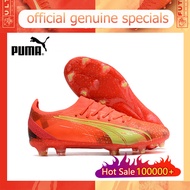 【ของแท้อย่างเป็นทางการ】Puma Ultra Ultimate FG/สีแดง Men's รองเท้าฟุตซอล รองเท้าสตั๊ด - The Same Style In The Mall-Football Boots
