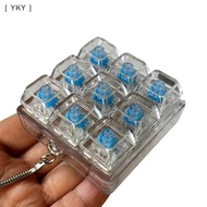 YKY 4/9 Keys Mechanical Keyboard Axis Tester LED Keyboard Key Toy