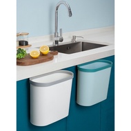 Kitchen Hanging Trash Can Hangable Cabinet Door Household Wet Dry Sorting Kitchen Waste Basket Car S