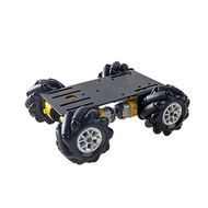 SZDoit Premium 4WD Mecanum Wheel Car Chassis MC100 with Metal Frame, 4pcs TT DC Motor, 60mm Mecanum 