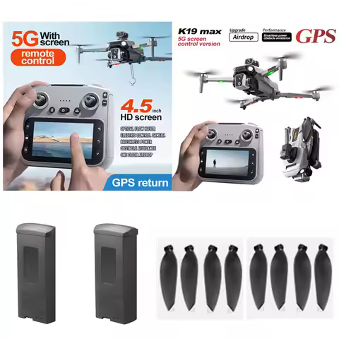 K19MAX Drone Battery 3.7V 2200MAH Battery/Propeller For K19 MAX Drone Screen Drone Battery Blades K1