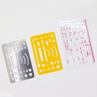 27-Hole Stainless Steel Multi-Purpose Erasing Picture Plastic Mechanical Drawing Erasing Board Engin