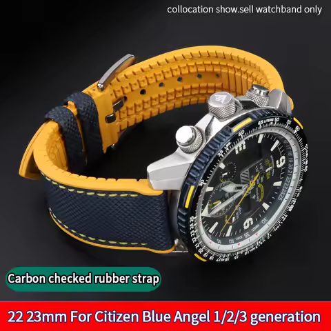 For Citizen Blue angel second Three generation Men watch Strap AT8020 JY8078 8085 Eagle In The Air n