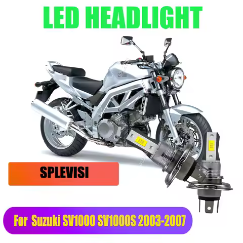H4 Headlight Bulb 12V 45W - Precision Focused Beam Pattern Anti-Glare Design For Suzuki SV1000 SV100