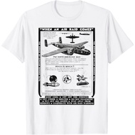 World War 2 Retro Airplane WWII North American B25 Bomber T-Shirt for Kids