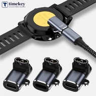 TIMEKEY Type-C/Micro For Garmin Watch Charging Adapter For Fenix 7/6/5/7X/6X/5X/ Venu 2 Plus Watch Charging Converter N2O1