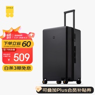 地平线8号（LEVEL8）行李箱 密码拉杆箱女男托运旅行PC箱26英寸大容量 旅行者系列黑色
