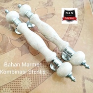 Gagang Pintu Rumah Marmer 25Cm / Handle Pintu Stenlis Marmer Allshop