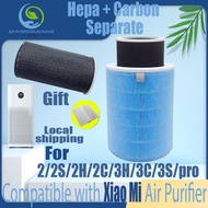 【blue-detached】Replacement Compatible with Xiaomi 2/2S/2H/2C/3H/3C/3S/pro Filter Air Purifier Accessories High Quality