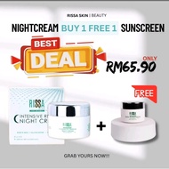 RISSA SKIN Night Cream Free Skin Sunscreen (BUY 1 free 1)