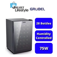 【FREE SHIPPING】 Grubel Wine Chiller ( 28 Bordeaux bottle ) GWC-TP28 BK