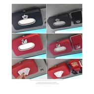 Card box card holder tissue holder sunvisour