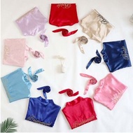 【預訂/Pre-order】M-XL Imitation Silk Satin Bridal Wedding Bride Bridesmaid embroidered robe jacket (12 