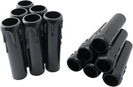 Candle Socket Cover BLLNDX 12PCS 1x4Inch Black Plastic Candle Sleeves Chandelier Socket Covers Slip 