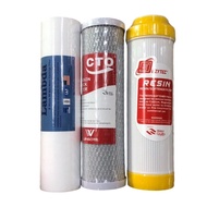 ไส้กรองน้ำ 3 ขั้นตอน ขนาด 10 นิ้ว x 2.5 นิ้ว ความละเอียด 5 ไมครอน (PP Carbon Resin)