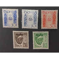 TOGO, 1942-1947 POSTAGE DUE STAMP, LOOSE STAMP, 5 PIECES ONLY