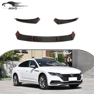 Real Carbon Fiber Front Bumper lip Splitter For VW Volkswagen CC Arteon 2019 2020