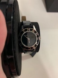 Marc by Marc Jacobs 圓形錶面 黑色漆皮錶帶 手錶