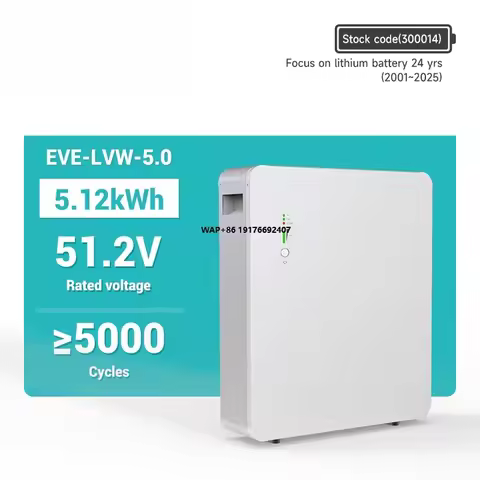 EVE 5KW 10KW Home Energy Storage 51.2V 100ah Solar Power System off Grid Lifepo4 for Solar Energy Li