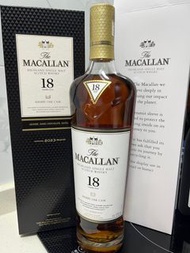 威士忌 Whiskey Macallan 18 years Sherry Oak